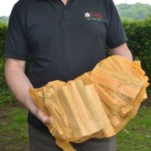 Kindling in a handy net bag